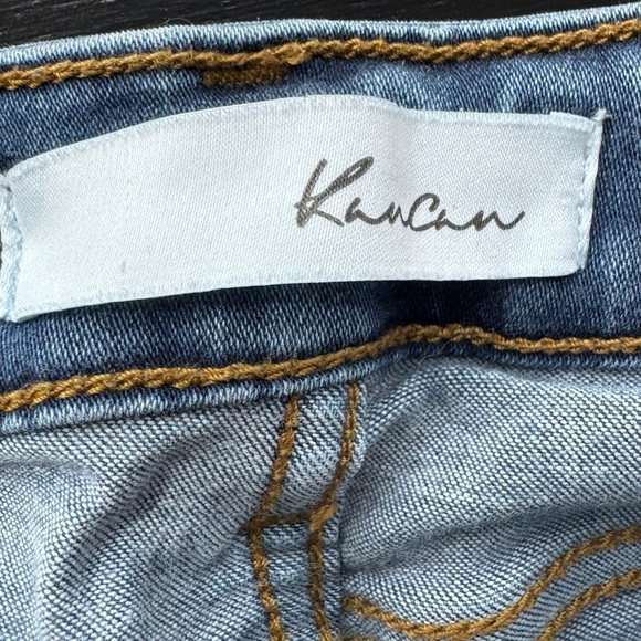 KANCAN High Rise Ankle Skinny Jeans Classic Blue Denim Jeans - Picture 7 of 7